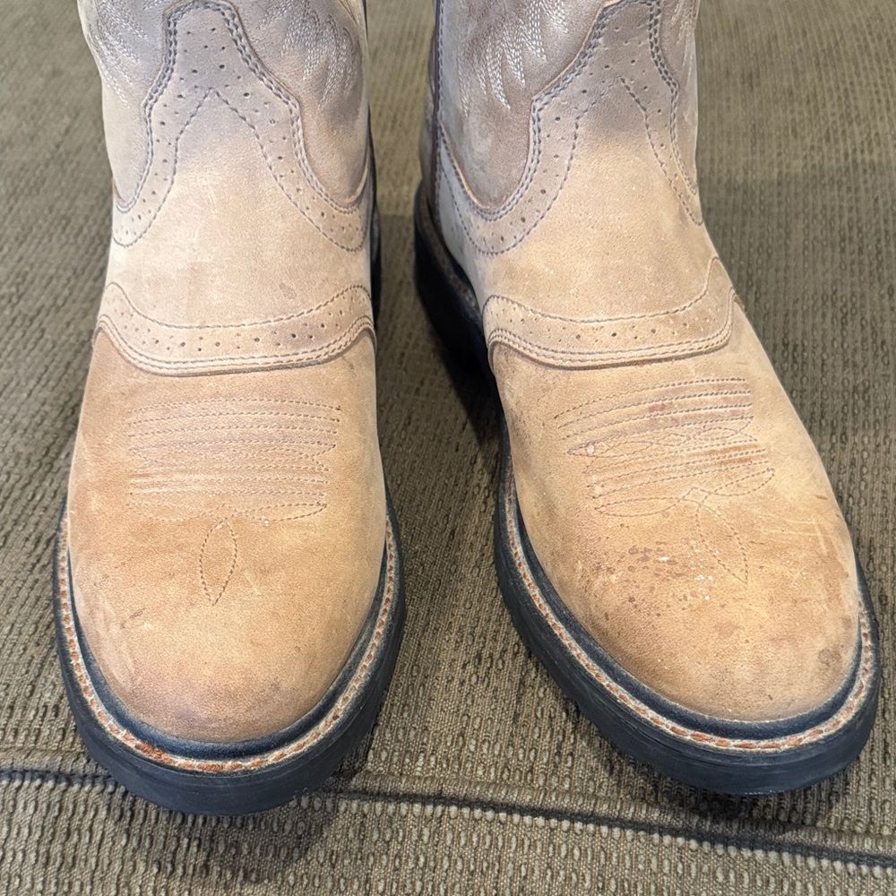 Ariat Men's Light Brown Western Boots - Picture 5 of 6